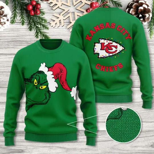 Discover XMAS K.C Grin Mischief Ugly Christmas Sweater