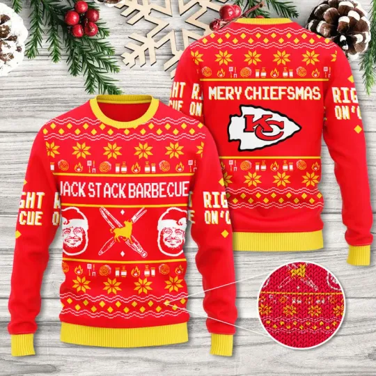 Discover XMAS K.C BBQ Blitzz Ugly Christmas Sweater
