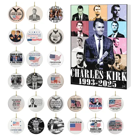 Discover Countdown Charlie Kirk Advent Calendar 2025 – 24 Days of Festive 2D Blind Boxes