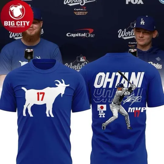 Discover LA Dodger city World Series Otani La Goat 2025 shirt