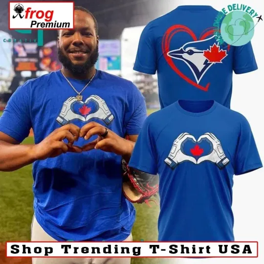Toronto city Blue Jay Canada Heart Hands T-Shirt