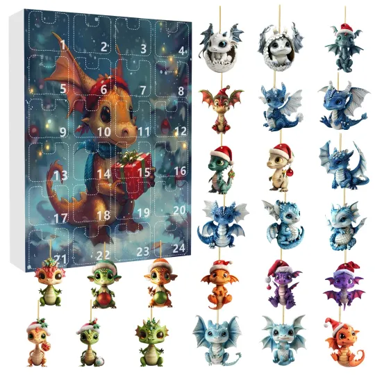 Discover Countdown Flying Dragon Advent Calendar – 24 Days of Festive 2D Blind Boxes