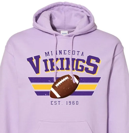 Discover Vikings - Minnesota - Purple Pride - Soft, Durable, Unisex, Hoodie - Sweatshirt