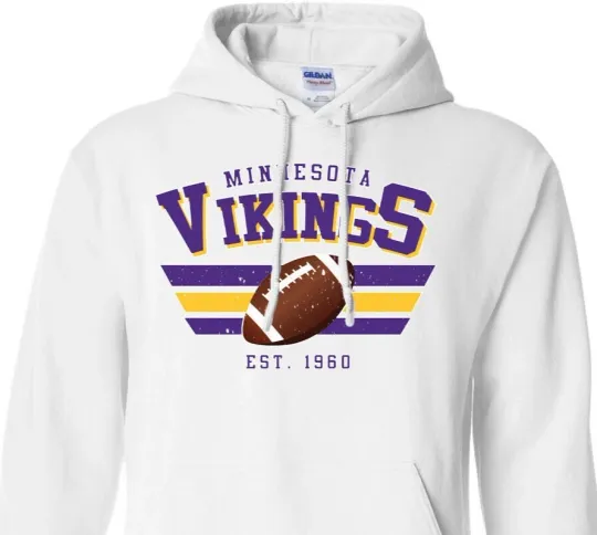 Minnesota - Vikings - Purple Pride - Durable, Unisex, Hoodie - Sweatshirt