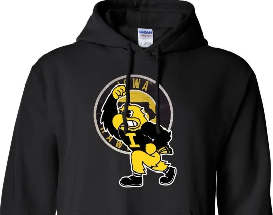 Discover Iowa Hawkeyes - Heart of the Nation - Youth & Adult - Sweatshirt Hoodie