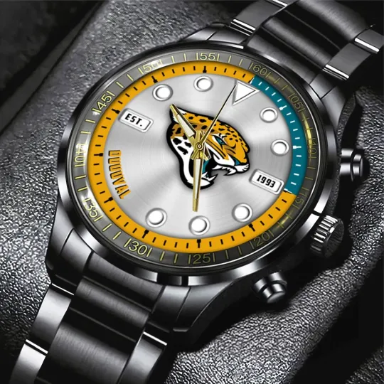 Discover Jacksonville Football Team Jaguars Stainless Steel Watch