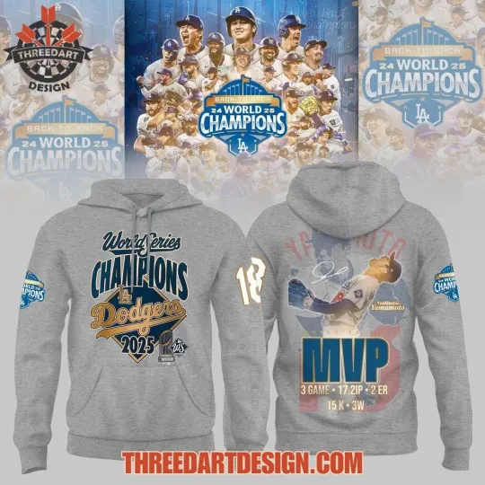 Discover LA 2025 World Series Champions MVP Yamamoto 3D Hoodie