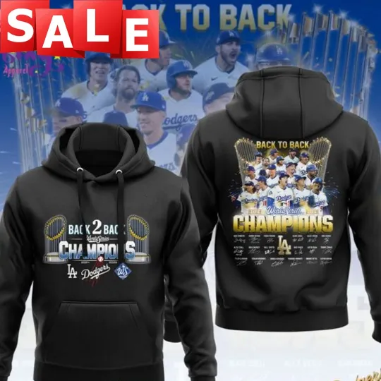Los Angeles Dodgers World Series Champions 3D Hoodie 2024-2025