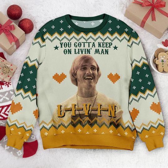 Discover Dazed and Confused Ugly Christmas Sweater: Retro Movie Quote Sweatshirt