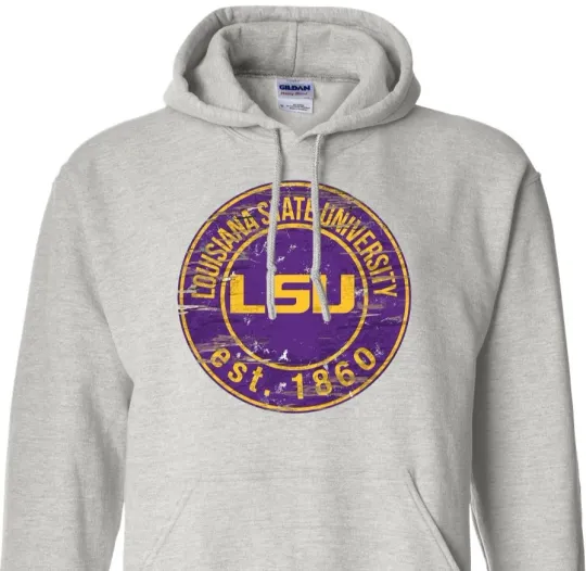 Discover LSU - Louisiana State University - College Ball - Unisex Hoodie - Fast Ship
