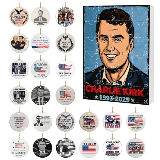 Countdown Charlie Kirk Advent Calendar 2025 – 24 Days of Festive 2D Blind Boxes