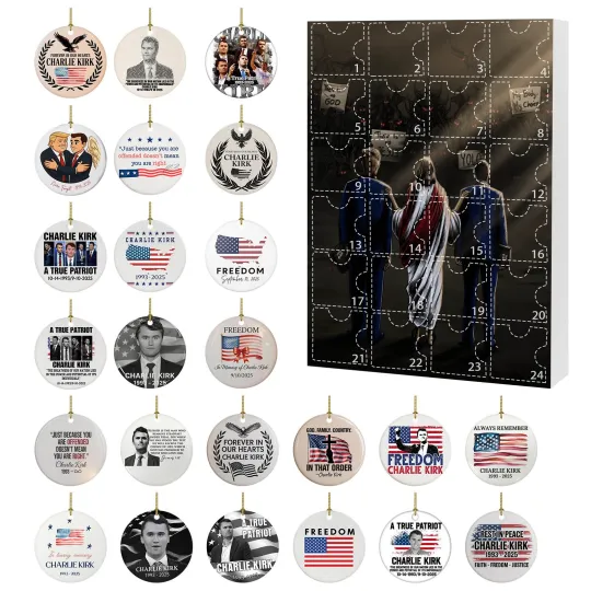 Discover Countdown Charlie Kirk Advent Calendar 2025 – 24 Days of Festive 2D Blind Boxes
