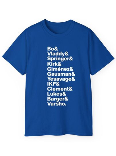 Discover Blue Jays Player List T-Shirt, Toronto Baseball Comfort Colors Tee