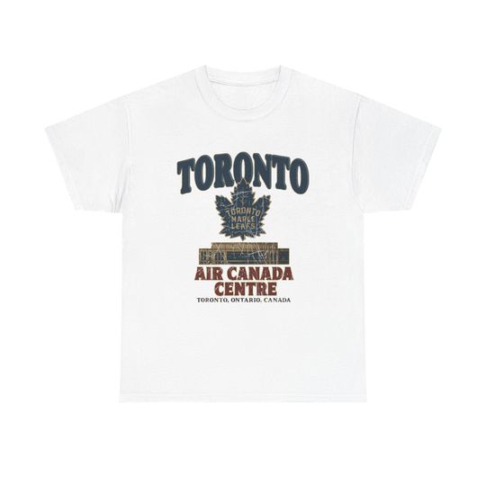 Discover Vintage-Style Toronto Maple Leafs Air Canada Centre T-Shirt - Retro Hockey Graphic Tee