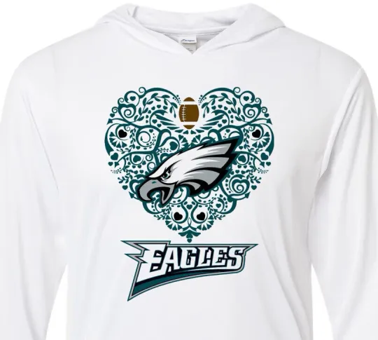 Discover Heart of the Eagles - Philadephia - Fast Shipping - Lg Sleeve T-Shirt Hoodie