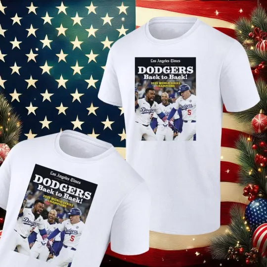 Discover SALE!! LA Dodger Back To Back 2025 World Series Champions Gift for Fans T Shirt