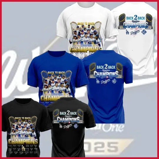 Los Angeles Dodgers World Series Champions Back To Back 2025