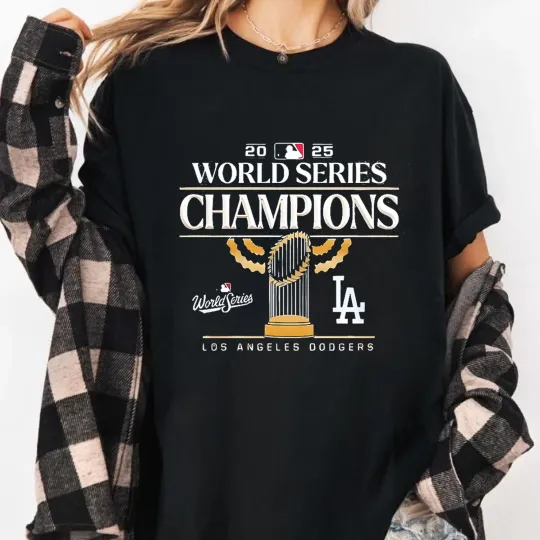 Discover Hot LA Dodger Back To Back 2024-2025 World Series Champions T-Shirt
