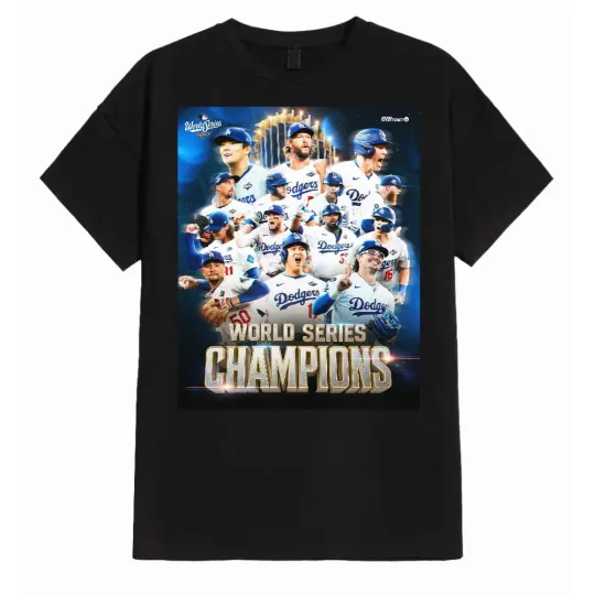 Discover Hot LA Dodger Back 2 Back Champions World Series 2025 T-shirt