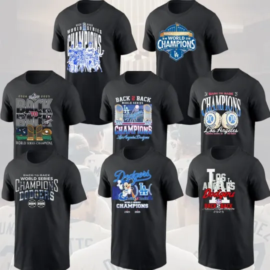 Discover Los Angeles Dodgers Back to Back 2025 World Series Champions Unisex Fans Gifts