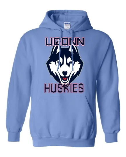 Discover UCONN - Huskies - New 2XL Carolina Blue Adult Hoodie - Unisex - Fast Ship