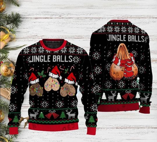 Discover Jingle Balls Ugly Christmas Sweater, Funny Jingle Balls Sweater Christmas