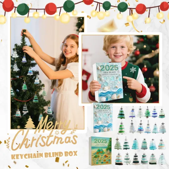 Discover Xmas Countdown Sea Glass Tree Advent Calendar 24 Days of Festive 2D Blind Boxes