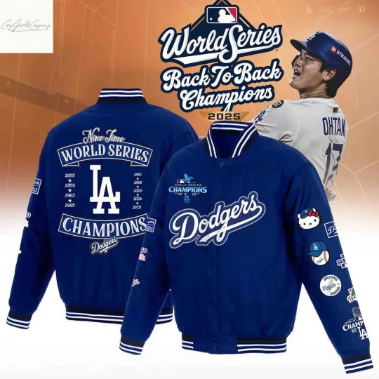 Discover Los Angeles city Dodger 2025 Back To Back World Series Jacket
