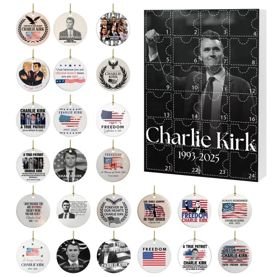 Countdown Charlie Kirk Advent Calendar 2025 – 24 Days of Festive 2D Blind Boxes