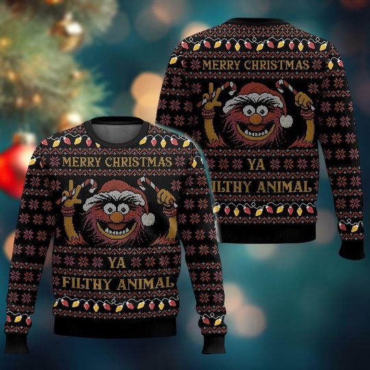 Discover Animal Muppet Christmas Sweater, Ugly Xmas Sweatshirt, Merry Christmas Shirt, Christmas Gift