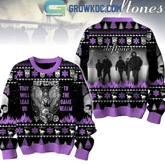 Discover Deftone Time Will Lead Us To The Same Realm Christmas Ugly Sweater