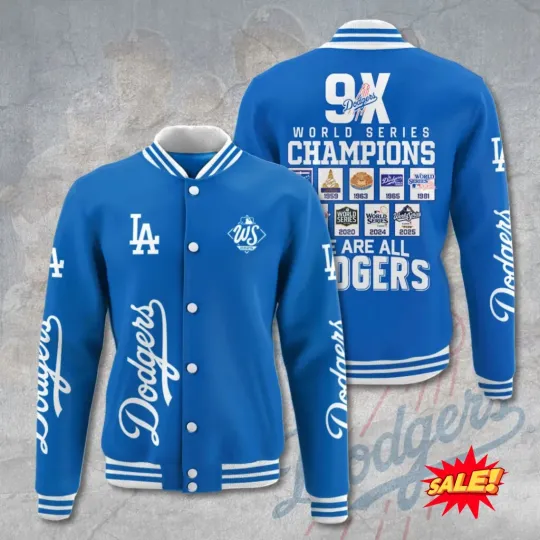 Los Angeles Dodger 2025 World Series Champions Baseball Jacket