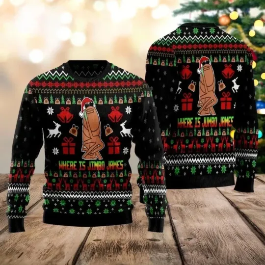Where Is Jimbo James Ugly Christmas, Marcus The Worm Ugly  Sweater
