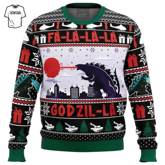 Discover FaLaLaLa Godzil-La Christmas Ugly Sweater