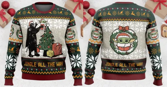 Jingle All The Way Star Wars Darth Vader Christmas Ugly Sweater