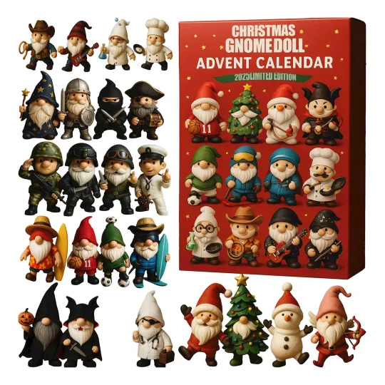 Christmas Countdown Gnomedoll Limited Edition Advent Calendar 24Day 2D Blind Box