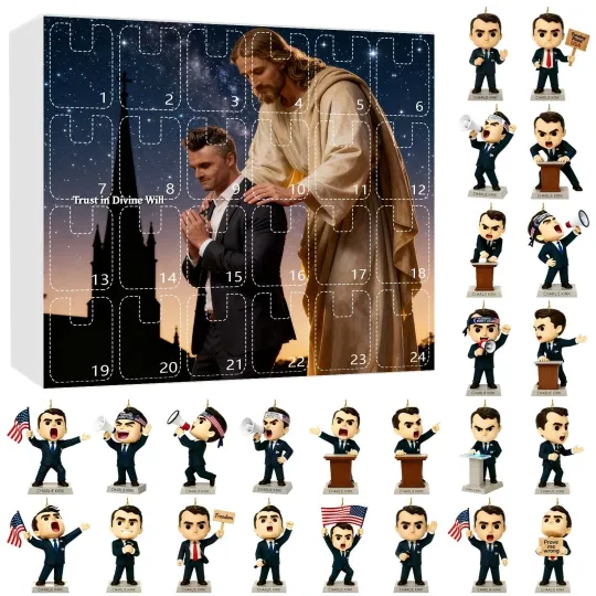 Discover Charlie Kirk Blind Box The Commemorative 2D Countdown Blind Box 24Days Countdown