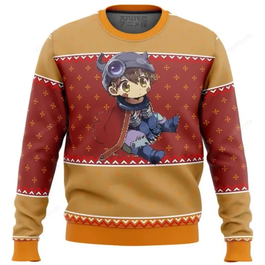Discover Cute Anime Character Christmas Sweater Unisex Ugly Xmas Pullover Holiday Gift