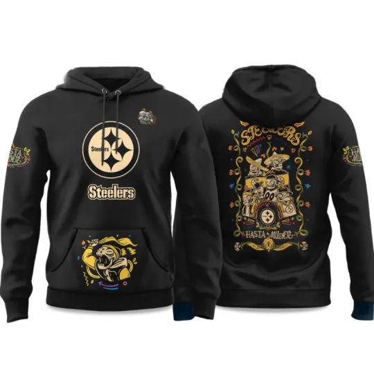 Discover 2025 Steeler Hasta La Muerte 3D All Over Printed Hoodie