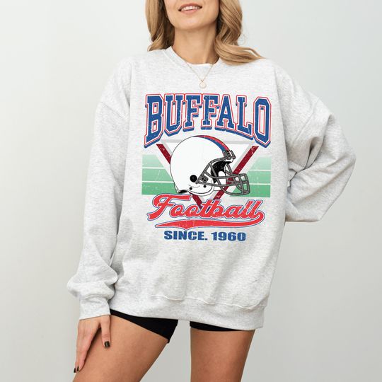 Discover Buffalo Game Day Football Sweatshirt and Hoodie, Distressed Vintage Style Buffalo Football Shirt Hoodie Sweatshirt