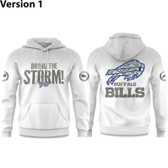Discover football Bills Bring the Storm 2025 3D Hoodie