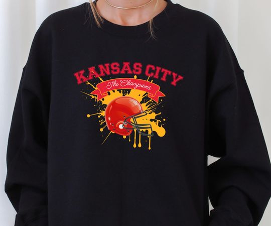 Discover The Champion Kansas City Sweatshirt, Trendy Kansas City Fan Sweater, Champion KC Football Crewneck, Kansas City Fan Tshirt and Hoodie