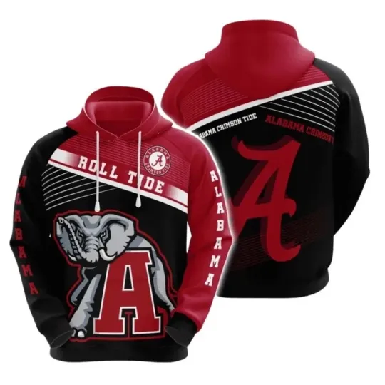 Discover Albm Football 3D Hoodie, Fierce Roll Tide Elephant Gift for Fans