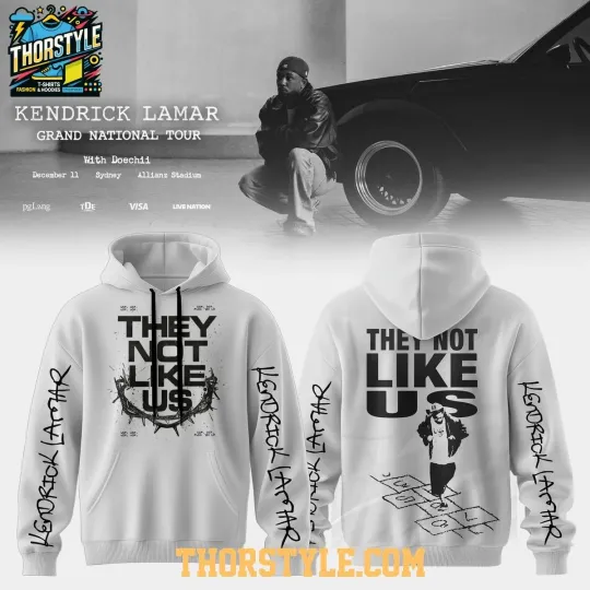 Discover Kendric Lamar Grand National Tour Australia 2025 Hoodie