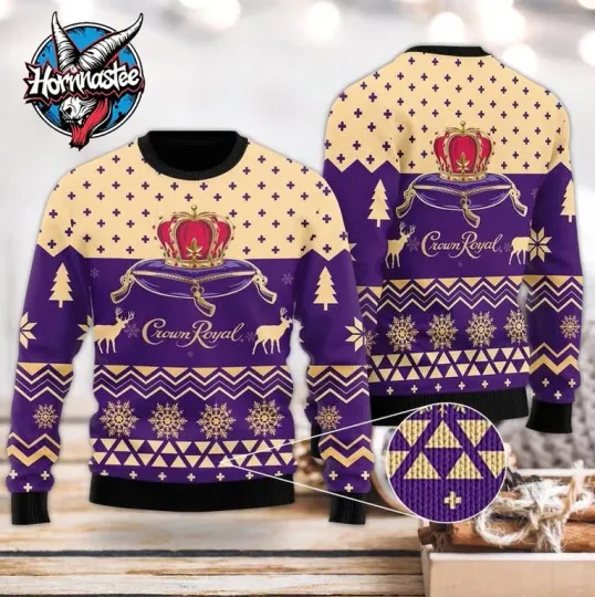 Crown Royal Ugly Christmas Sweater Amazing Gift Funny Ugly Sweater