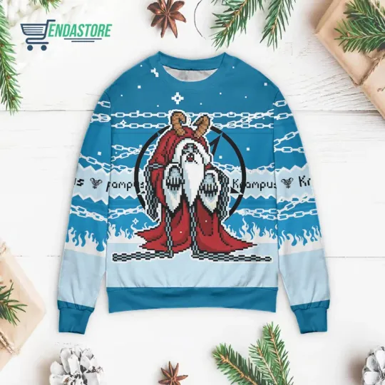 Demon Krampus Christmas sweater