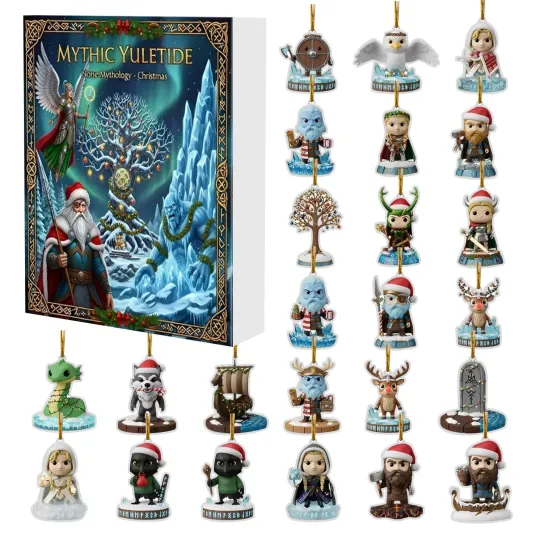 Discover Christmas Countdown Mythic Yuletide Advent Calendar – 24 Days 2D Blind Boxes