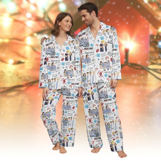 Discover Grey's Anatomy Women's Nursing Pajama Set - Christmas Pjs for Adults