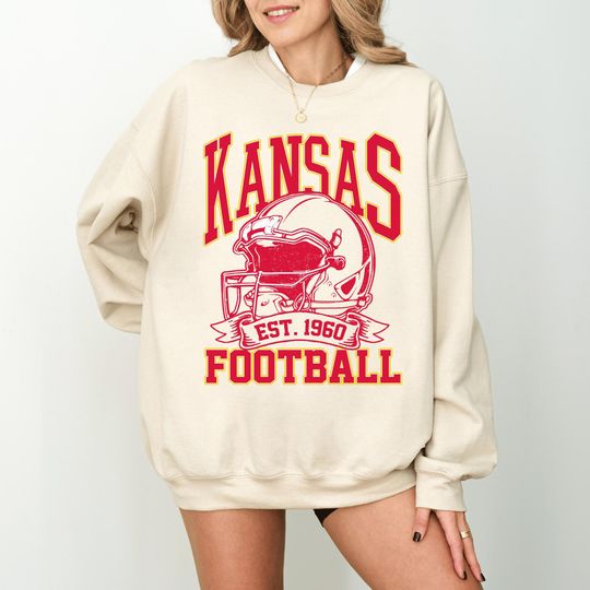 Discover Kansas Football Retro Sweatshirt, Kansas City Sundays Game Day Fan Retro Sweatshirt