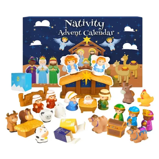 Discover Christmas Countdown Nativity Advent Calendar – 24 Days of Festive 3D Blind Boxes